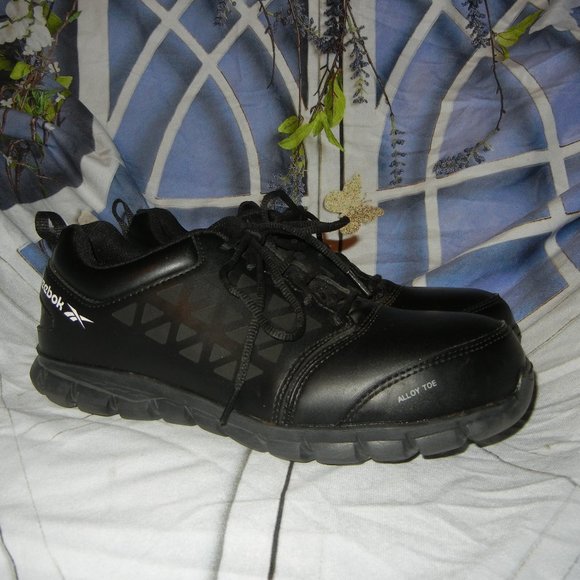 Reebok Other - Reebok alloy toe sublite cushion work sneakers, Black Men's 10 Women's 12